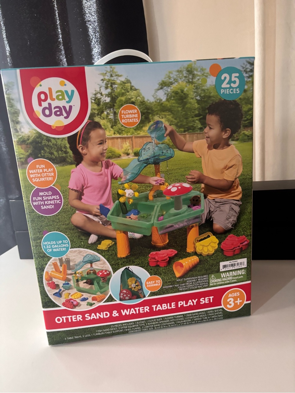 Play Day Otter Sand & Water Table Play Set – Green